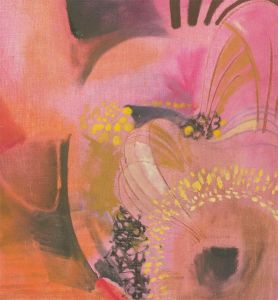 John Ivor Stewart PPPS (1936-2018) - 20th Century Acrylic, Pink Floral Study
