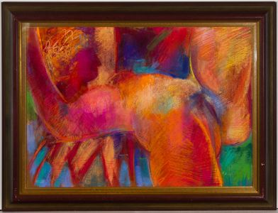 John Ivor Stewart PPPS (1936-2018) - 1999 Pastel, Chant de Provence
