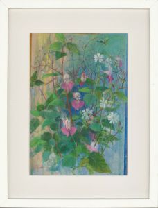 John Ivor Stewart PPPS (1936-2018) - Signed & Framed Oil, Wild Snapdragons