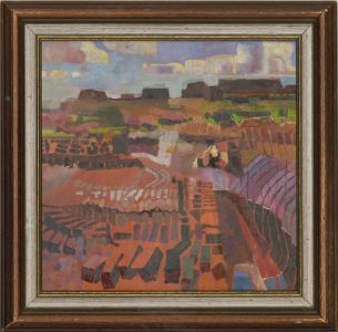 John Ivor Stewart PPPS (1936-2018) - Contemporary Oil, Abstract Allotments