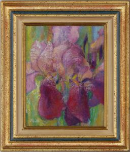 John Ivor Stewart PPPS (1936-2018) - Fine Contemporary Pastel, French Iris