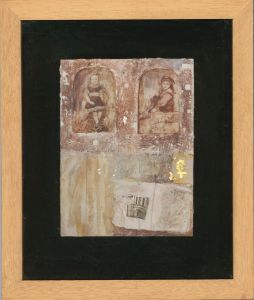 Veronica Aldous - Framed Contemporary Mixed Media, Gemini