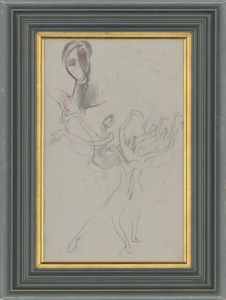 John Ivor Stewart PPPS (1936-2018) - Graphite Drawing, Les Sylphides