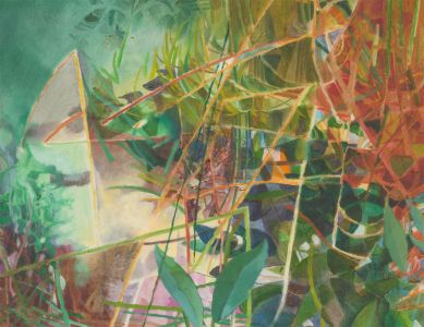 John Ivor Stewart PPPS (1936-2018) - Contemporary Oil, Abstract Vegetation