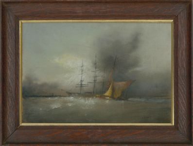 J. Grant - Fine 19th Century Pastel, A Storm Brewing