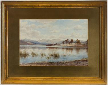 Edward Tucker Jnr (1847-1910) - Late 19th Century Watercolour, Lake Scene