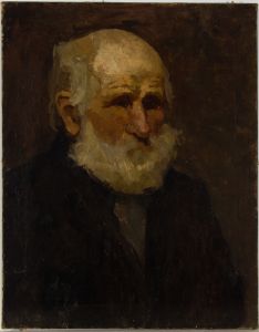 Late 19th Century Traditional Newlyn School Oil - Shadowy Man