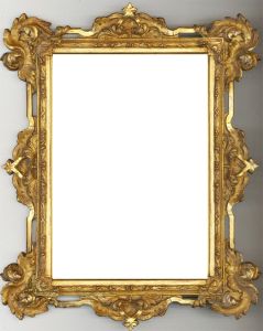 Late 19th Century Picture Frame - Ornate Picture Frame with Leaf Moulding