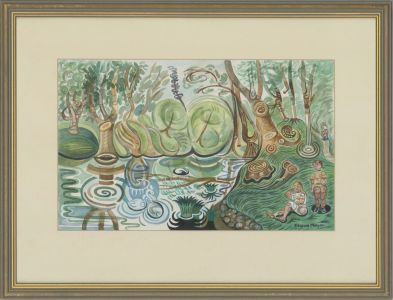 Edward Morgan (1933-2009) - 20th Century Watercolour, Riverside Bewdley