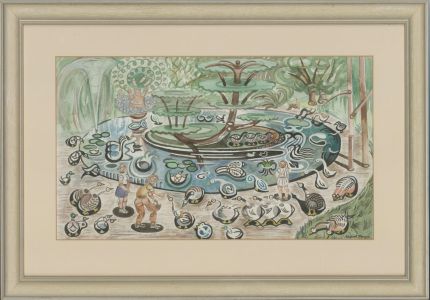 Edward Morgan (1933-2009) - Signed & Framed Watercolour, Birds, St. James's Park