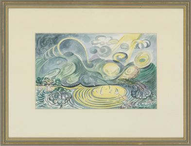 Edward Morgan (1933-2009) - 20th Century Watercolour, Sky Pattern, Ullswater
