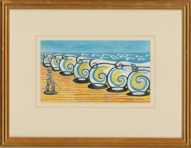 Edward Morgan (1933-2009) - 20th Century Gouache, Rolling Waves