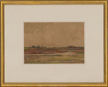 Kershaw Schofield (1872-1941) - Late 19th Century Watercolour, River Landscape