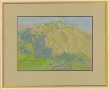 Barbara P. Morgan - Signed & Framed 20th Century Pastel, Summit of Snowdon