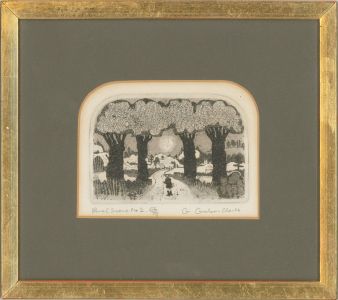 Graham Clarke (b.1941) - Framed 20th Century Etching, Rural Scene No.2