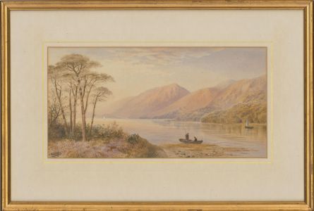 Cornelius Pearson (1805-1891) - Fine 1881 Watercolour, Welsh River Valley