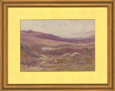 Edward Tucker Jnr (1847-1910) - Late 19th Century Watercolour, A Moorland Scene