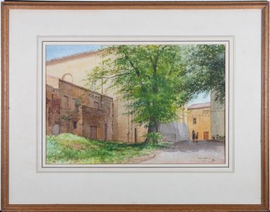 Ian Gilbert Marr Eadie - 1970 Watercolour, Acacia Trees, Saint-Avit-Sénieur