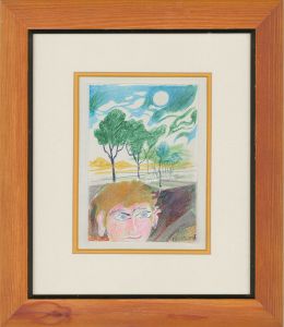 Leonard Manasseh RA PPRWA (1916-2017) - 2005 Coloured Pencil, Musing