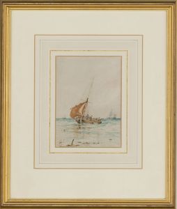 Albert Markes (1865-1901) - Framed Late 19th Century Watercolour, Sailing Boats