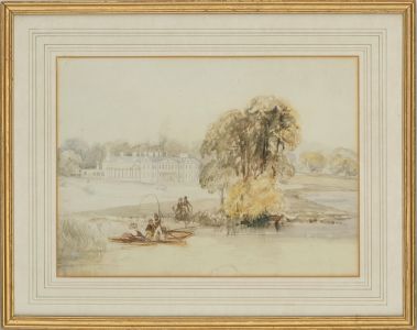 Follower of David Cox Jnr - Late 19th Century Watercolour, Stratfield Saye House