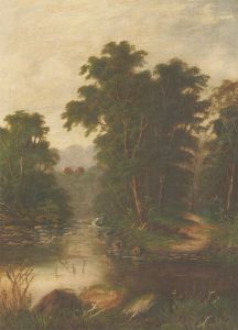 G. Cole - Late 19th Century Oil, River Copse