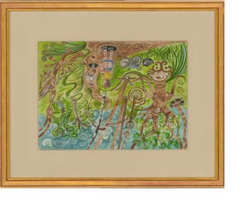 Edward Morgan (1933-2009) - Signed & Framed Watercolour, Country Lane