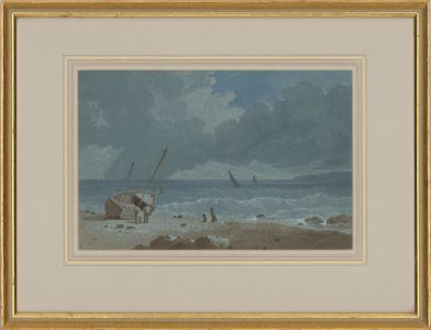 Framed Late 19th Century Watercolour - The Smugglers