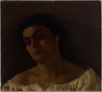 C. Marston - Fine Late 19th Century Oil, Head Study of a Lady
