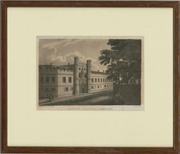 J.W. Edy After R. Harraden - c.1800 Engraving, Christ College, Cambridge