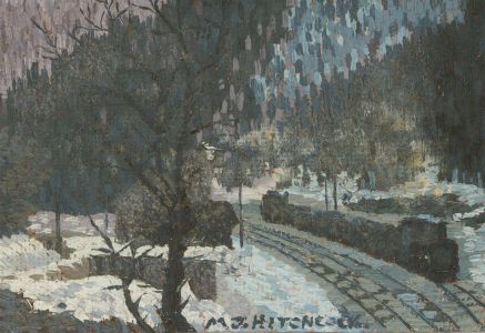 Malcolm J. Hitchcock RWA (1929-1998) - Mid 20th Century Oil, Winter at Prabichl