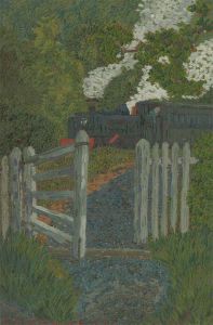 Malcolm J. Hitchcock RWA (1929-1998) - Signed 1986 Oil, Aberffrwd III.