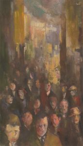James McLernon (1935-2012) - Contemporary Oil, In the Crowd