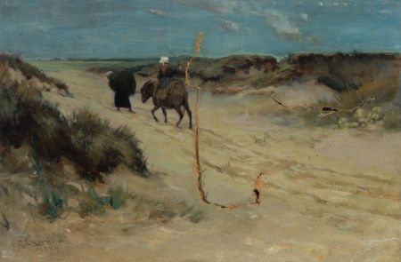 G.E. Conner - For Restoration 1885 Oil, Desert Travellers