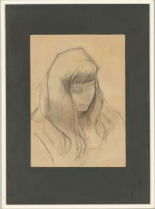 Manner of Gwen John (1876-1939) - 20C Graphite Drawing, Study of a Young Girl