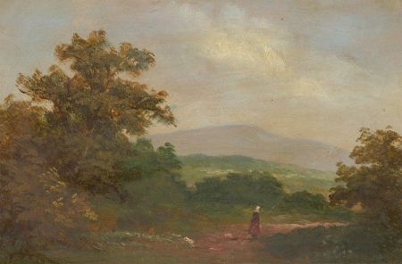 Late 19th Century Oil - Figure in a Landscape