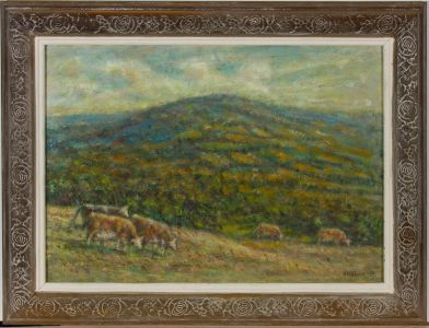 Henry E. Foster (1921-2010) - 1972 Oil, Worcestershire Landscape near Evesham