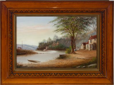 Lowry Lewis (1850-1913) - Signed & Framed 1880 Oil, Cornish River Scene