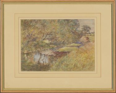 Henry E. Foster (1921-2010) - Signed 1985 Watercolour, The Abbey Meadows