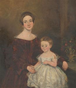 c.1840 Oil - Mrs. George Northwood and Sarah Anne
