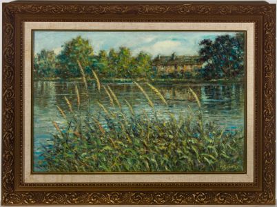 Henry E. Foster (1921-2010) - 1986 Oil, The Millrace, Caton, Lancaster