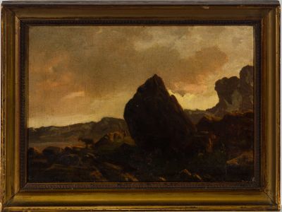 Framed Late 19th Century Oil - Norwegian Elk
