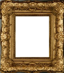 20th Century Ornate Swept Picture Frame