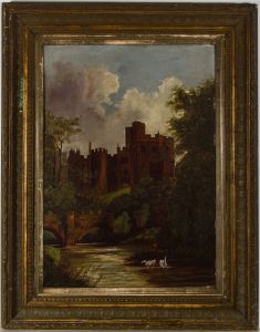 M. Matom - Framed Late 19th Century Oil, 19th Century Castle