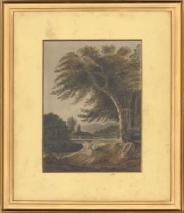 Framed 1830 Watercolour - Norris Castle, Isle of Wight