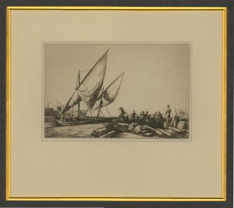 Sidney Tushingham ARE (1884-1968) - Early 20th Century Etching, Italian Harbour