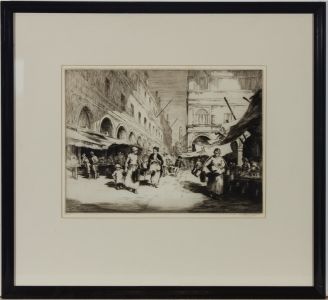 Sidney Tushingham ARE SGA (1884-1968) - Etching, Ruga Dei Oresi, Venice