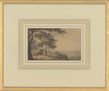 Framed Early 19th Century Watercolour - Roman Campagna, Monro School