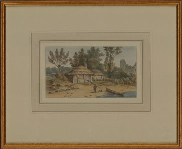 Ascribed to Gideon Yates - 1824 Watercolour, Near Kingsland Castle