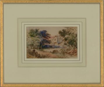 W. Muller (1812-1843) - 19th Century Watercolour, Castle by the River